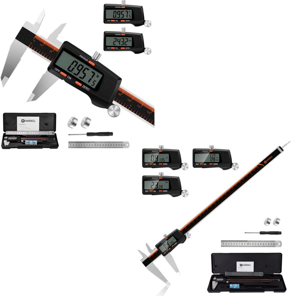 Digital Caliper 6 Inch and 12 Inch with Large LCD Screen