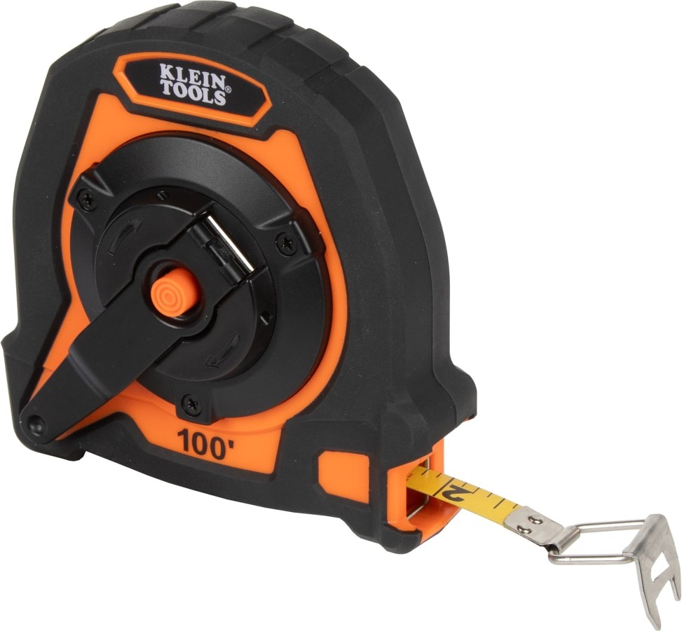 Closed Reel Long Tape Measure, 100-Foot