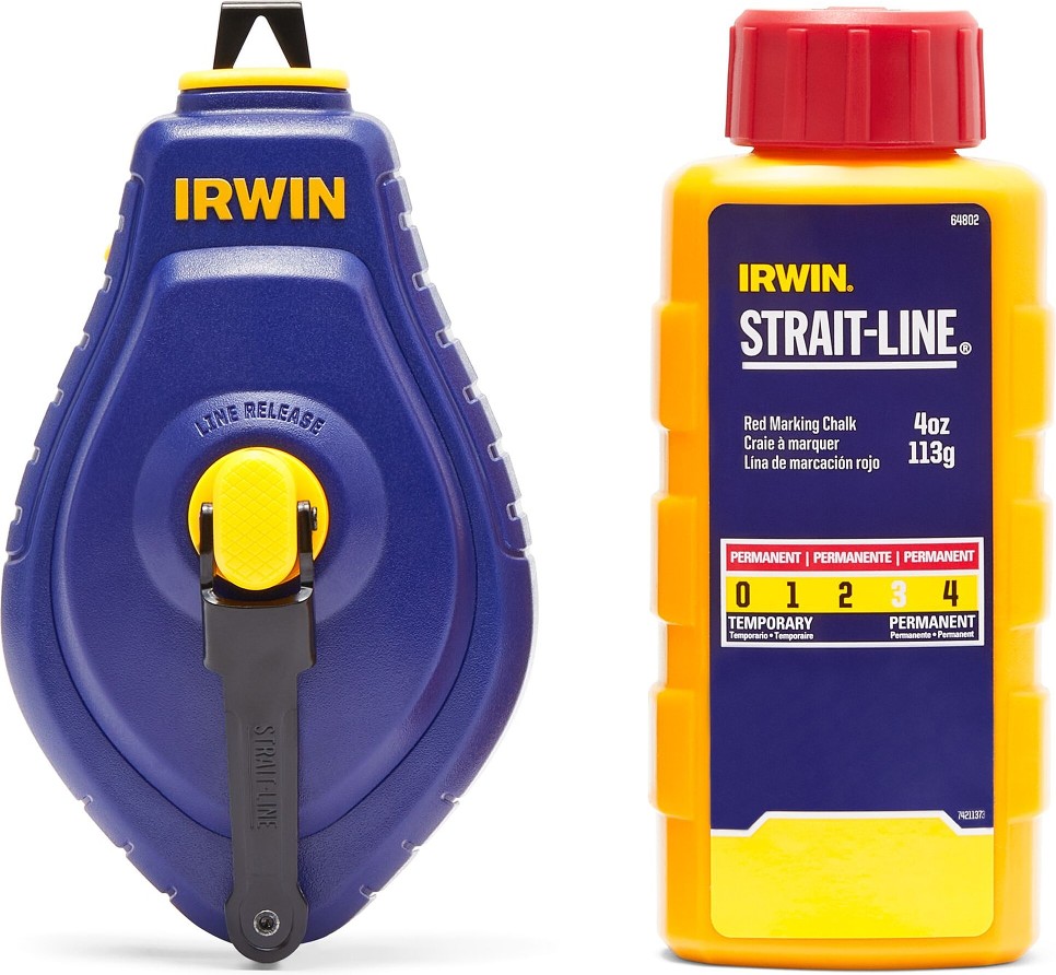 STRAIT-LINE SPEEDLINE 3:1 8 -Pack 100-ft Chalk Reel