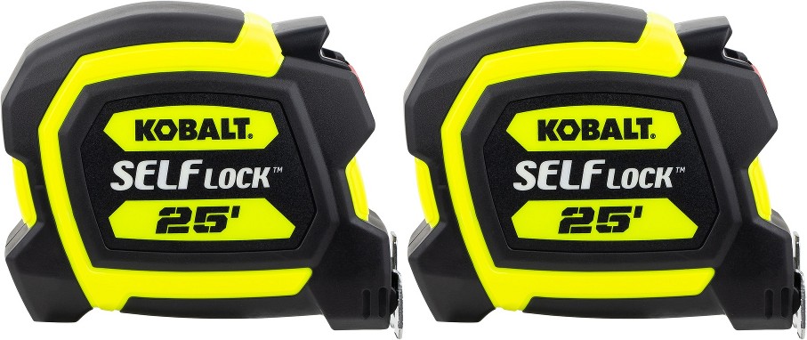 Self Lock 2 -Pack 25-ft Auto Lock Tape Measure