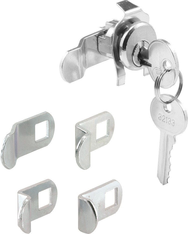 Brushed Nickel Hardware Mailbox lock