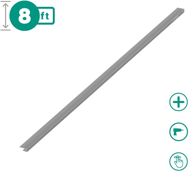 3/4-in W x 8-ft L Semi-gloss Plastic U Channel