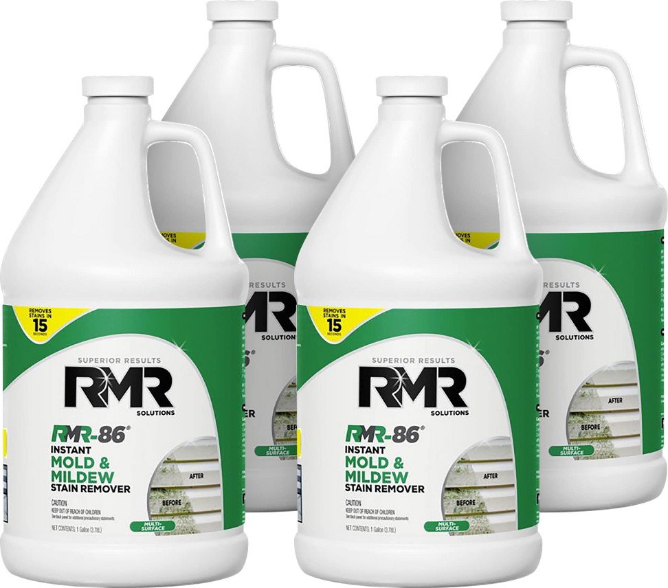 1-gallon Mold and mildew stain remover Outdoor Cleaner 4 -Pack