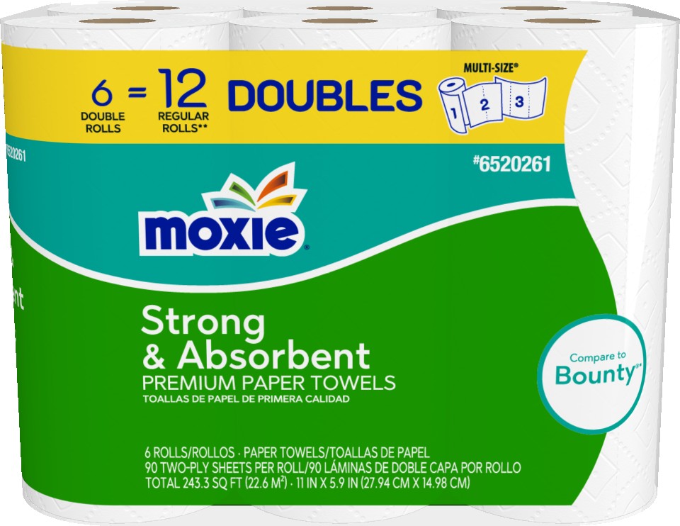 Moxie Ultra 612 Roll SS White Paper Towels 6 -Count Paper Towels