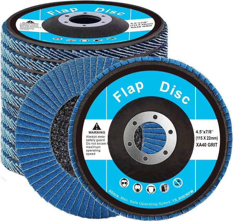 40 Grit Flap Discs 10 -Pack 4.5-in Zirconia 40 -Grit Grinding wheel