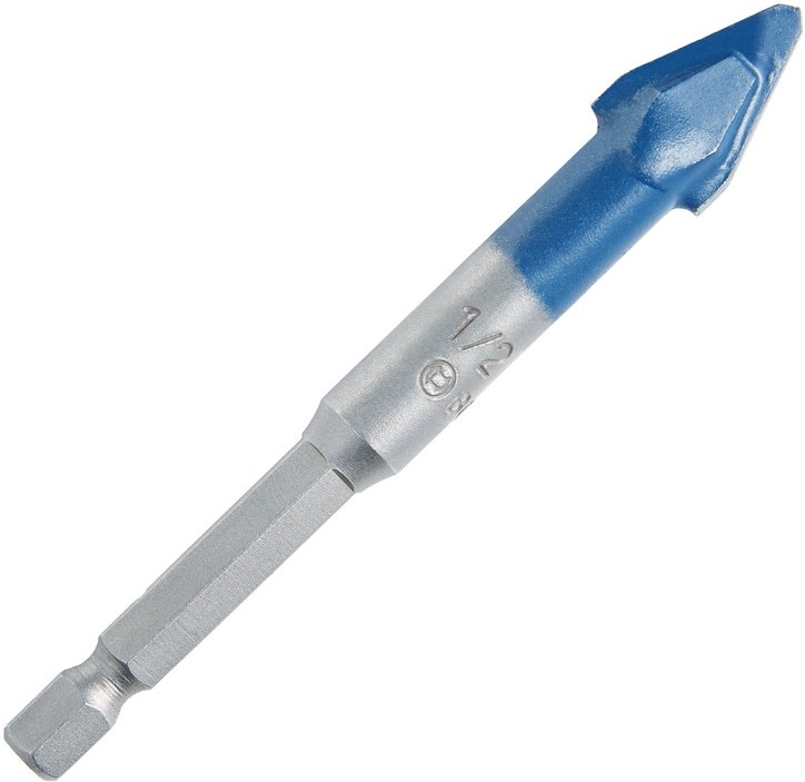 1/2-in 5-in Carbide tipped Right handed Glass and Tile Drill Bit