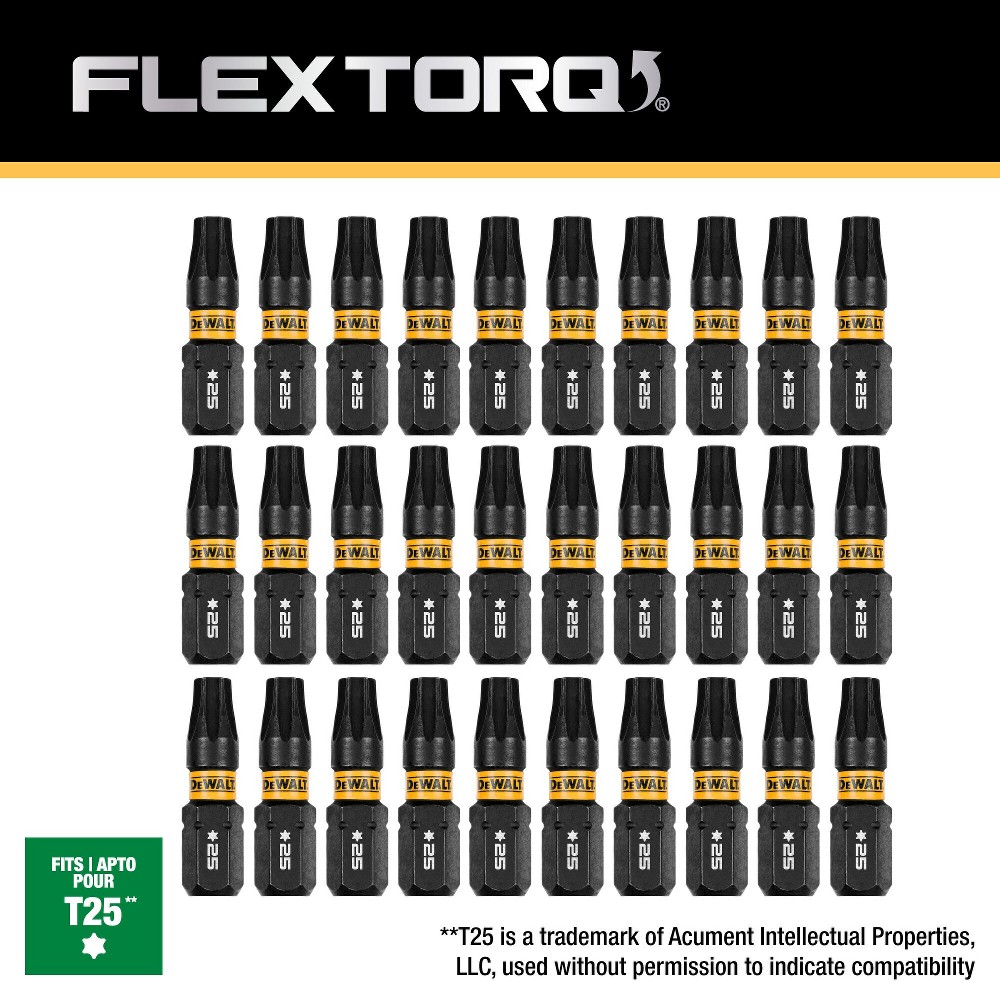 FlexTorq 1/4-in x 1-in Torx Impact Driver Bit 30 -Piece