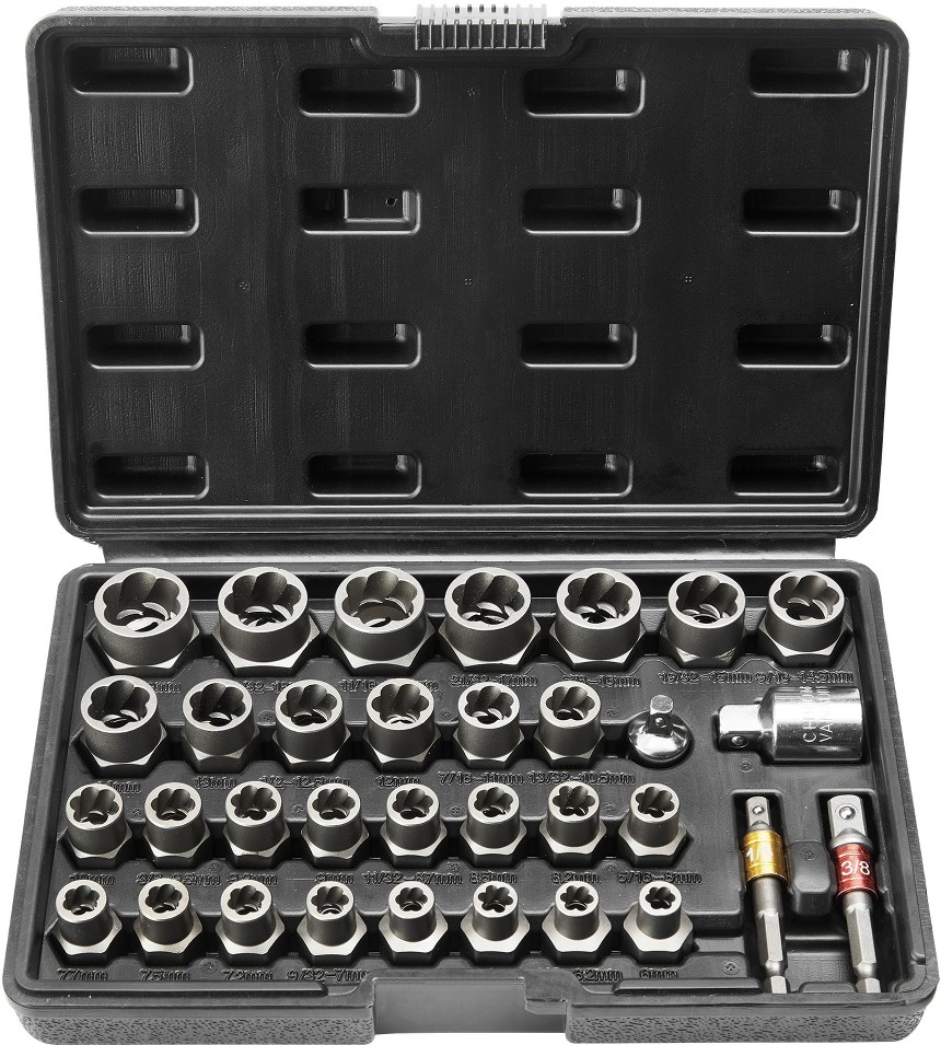 Bolt Extractor Set 29-Piece Bolt and Nut Remover