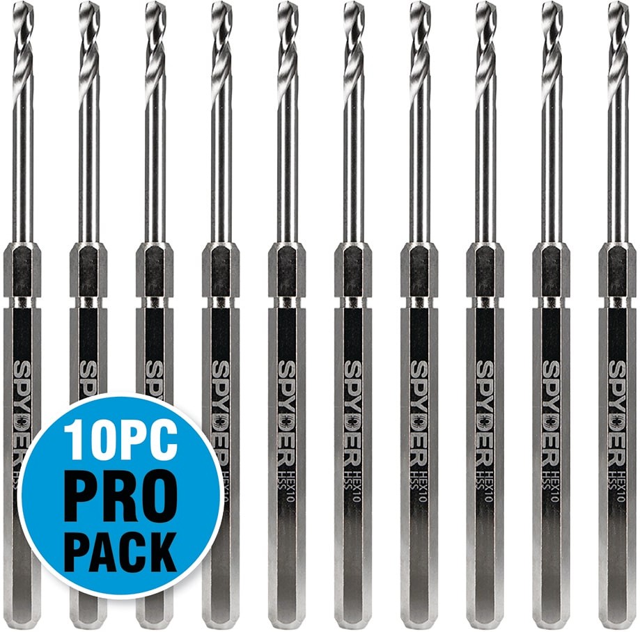 10 -Pack Hex 10 1/4-in x 7-1/8-in HSS Hole Saw Pilot Bit