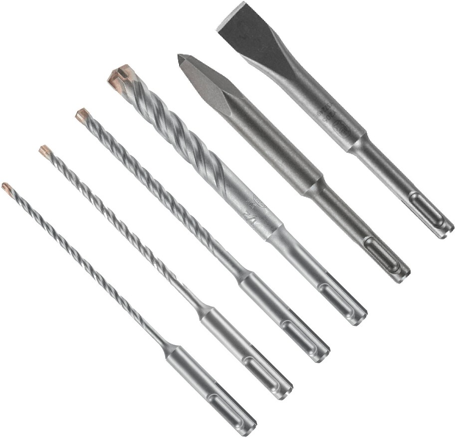 Bulldog 6 -Piece High-carbon steel Masonry Drill Bit Set For Hammer drill