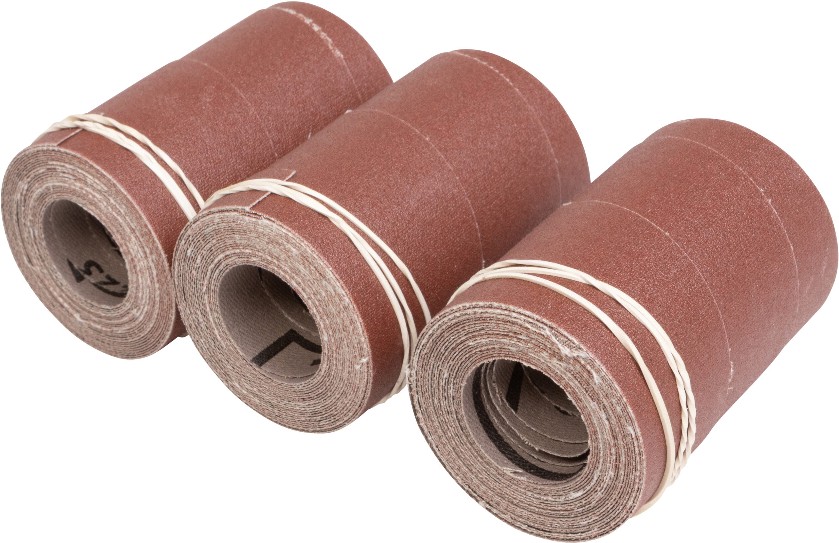 Precut 3 -Piece Aluminum oxide 220 -Grit Roll Sandpaper