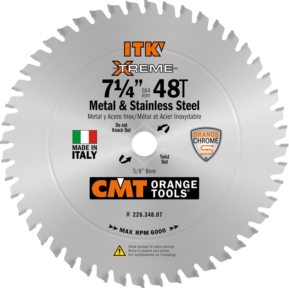 7-1/4-in 48 -Tooth Fine/Rough Finish Carbide Circular saw blade Individual