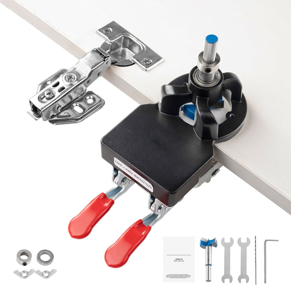 35mm Concealed Door Hinge Jig Aluminum Alloy Cabinet Hinge Drill Jig
