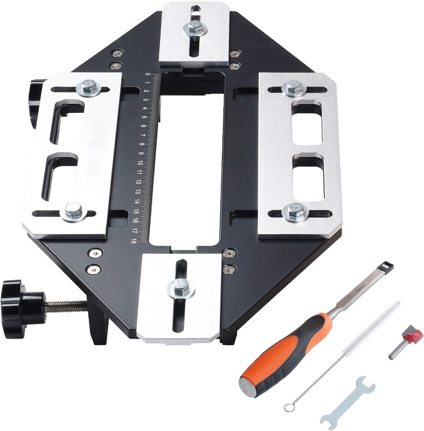 Door Hinge Jig Aluminum Alloy Woodworking Hole Opener Slotting