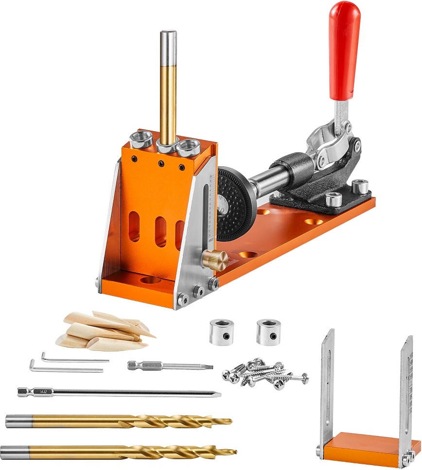 Pocket Hole Jig Kit Adjustable Depth
