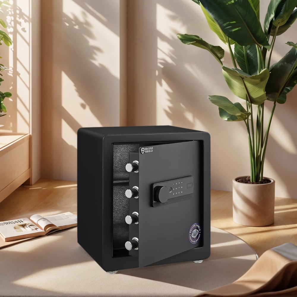 1.93 Cuft Safe Box Security Electronic Steel Home Safe Anti-Theft Digital Security Lock Box with Smart Alert System