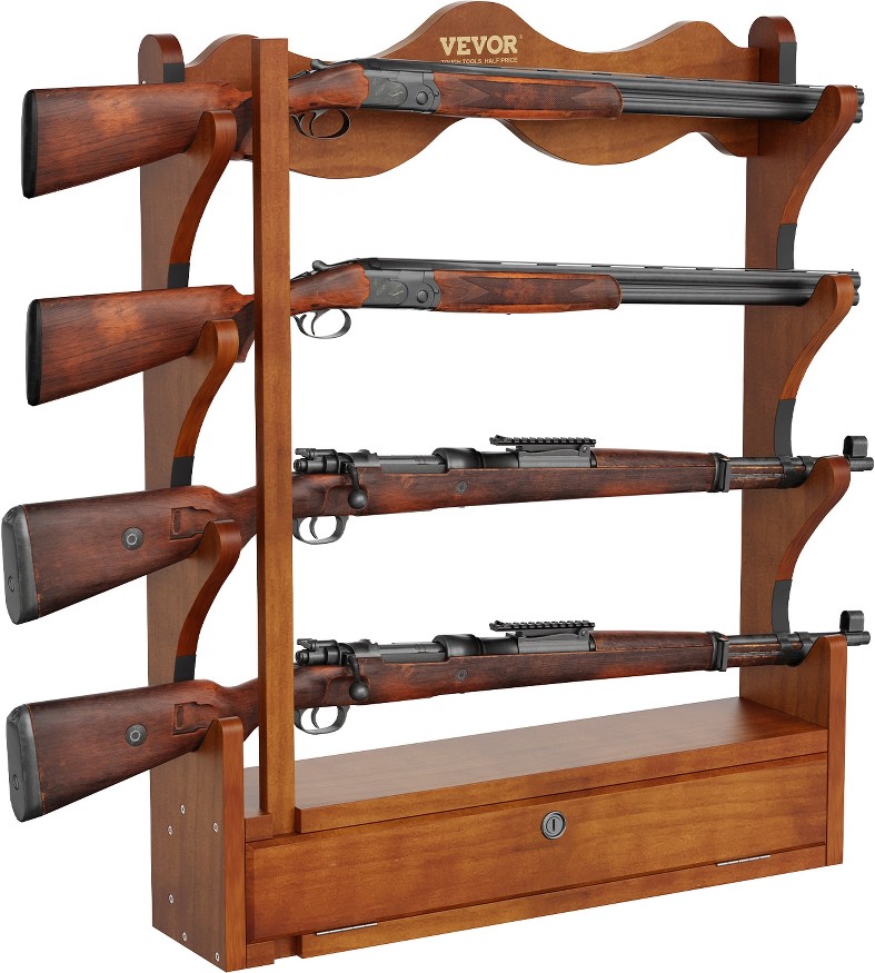 Gun Display 4 -Gun Biometric Lock Gun cabinet