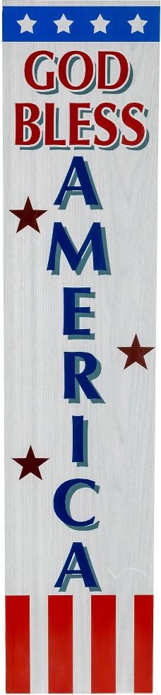 36-in x 8-in Wood Information display Sign