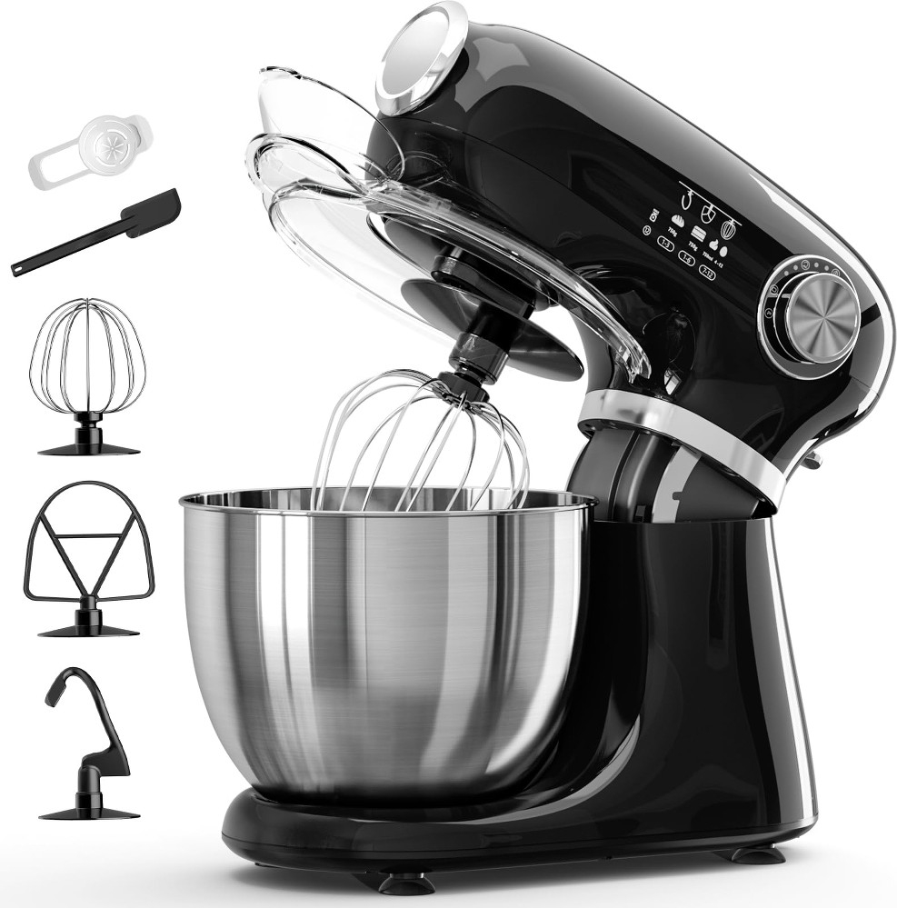 Black 10.57-Quart Tilt-head Stand Mixer