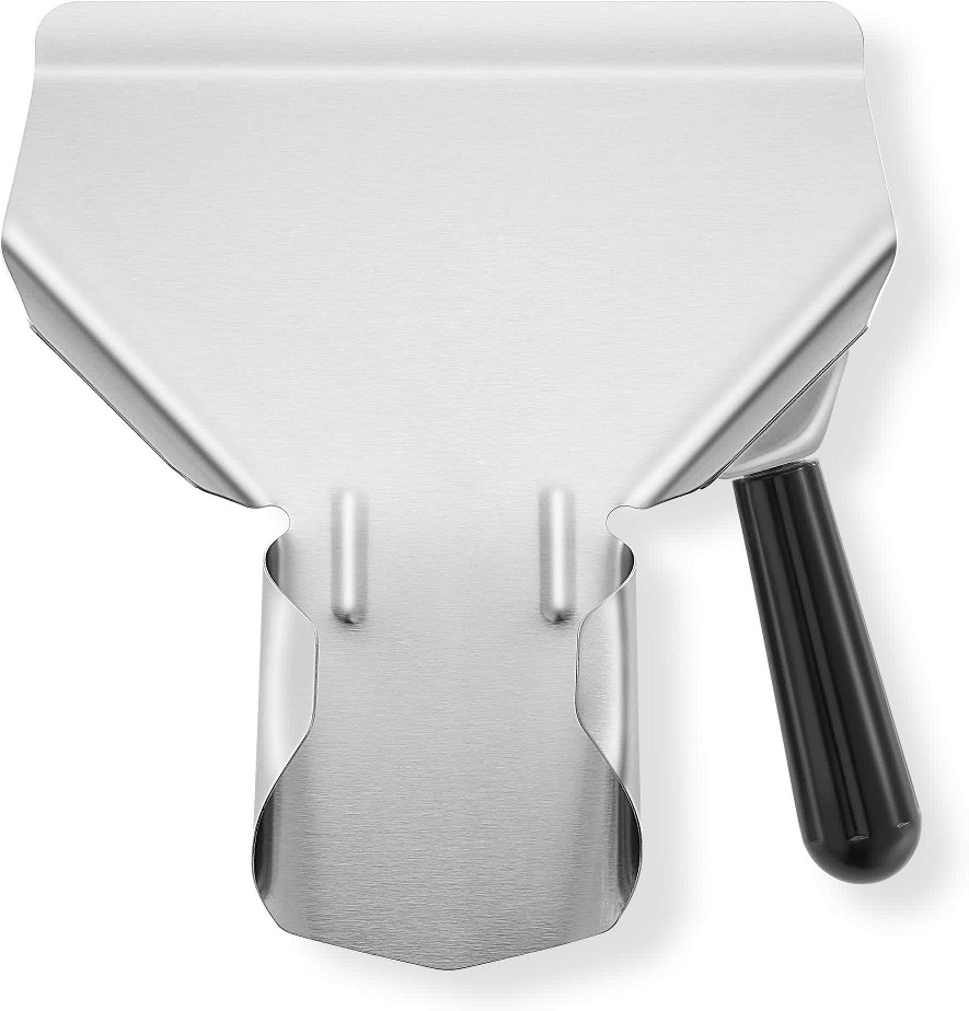 Commercial French Fry Scoop - Right - Stainless Steel Bagger and Scooper