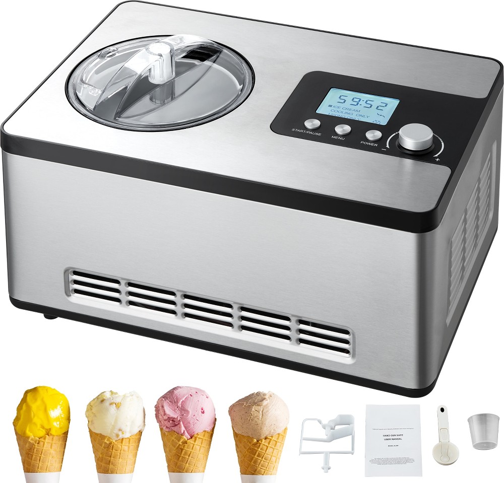 Automatic Ice Cream Maker with Built-in Compressor