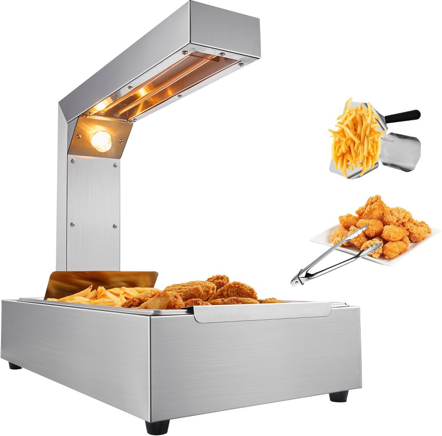 French Fry Food Warmer Silver Electric strainer