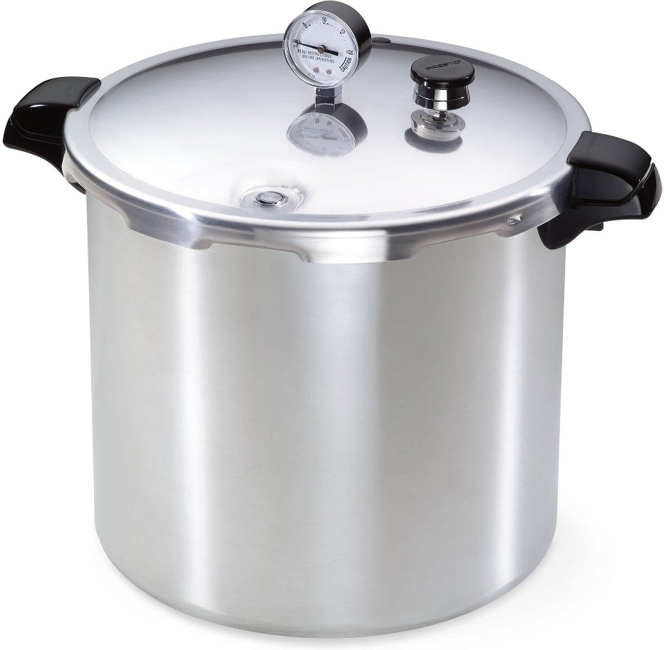 24 Quart Pressure and Boil Canner Induction Capable Aluminum Silver