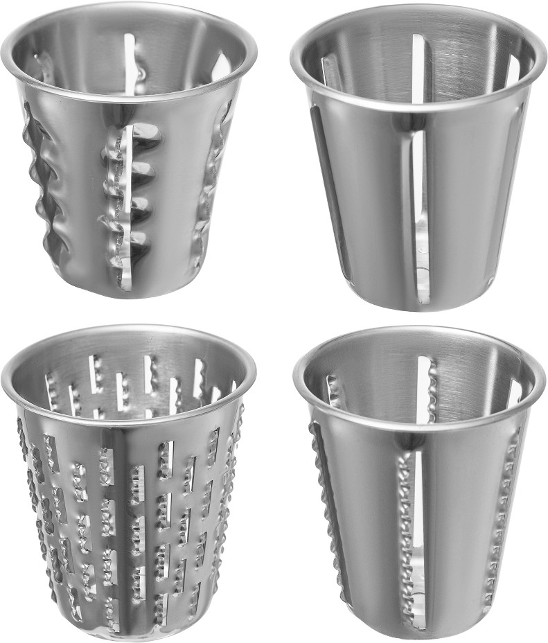 2.5L Bowl 5 Blades Cheese Grater Commercial/Residential Food slicer with Thickness Control ( Zinc )