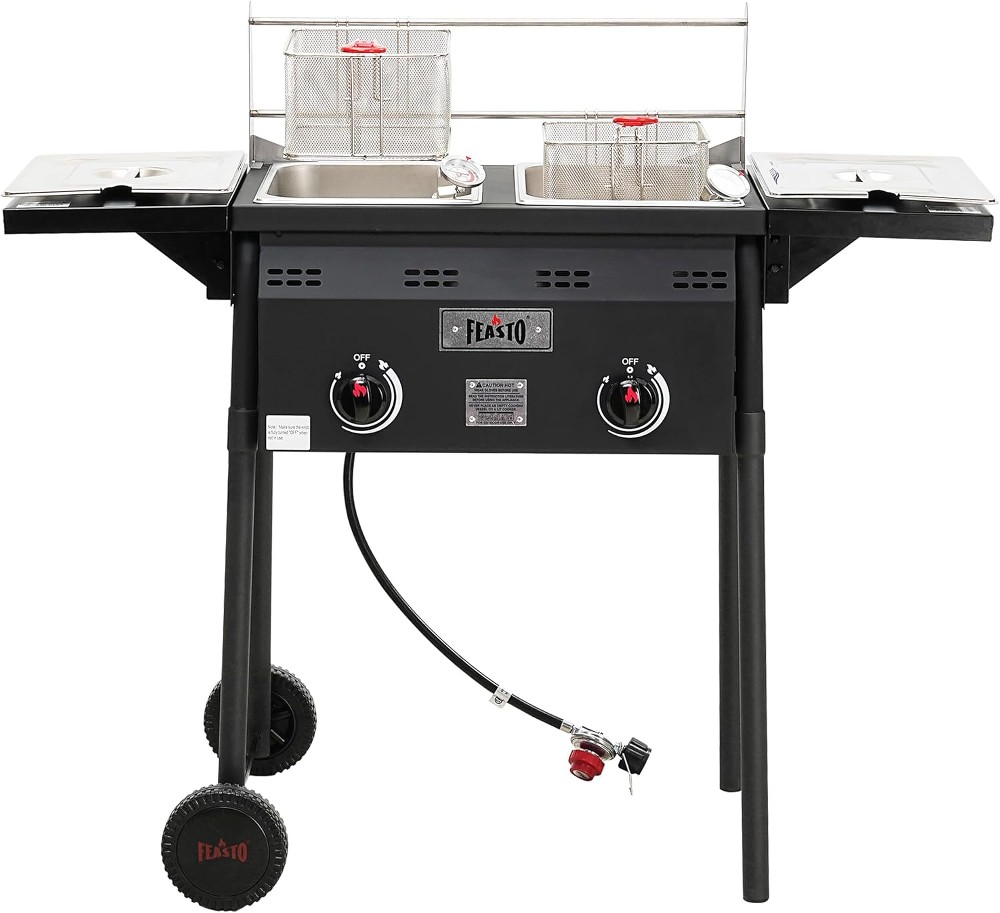 16-Quart Dual Zone Non-Stick Deep Fryer
