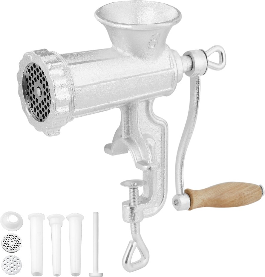 0.391.38IN Clamp Commercial or Residential Course Grind Stainless steel Manual Meat grinder