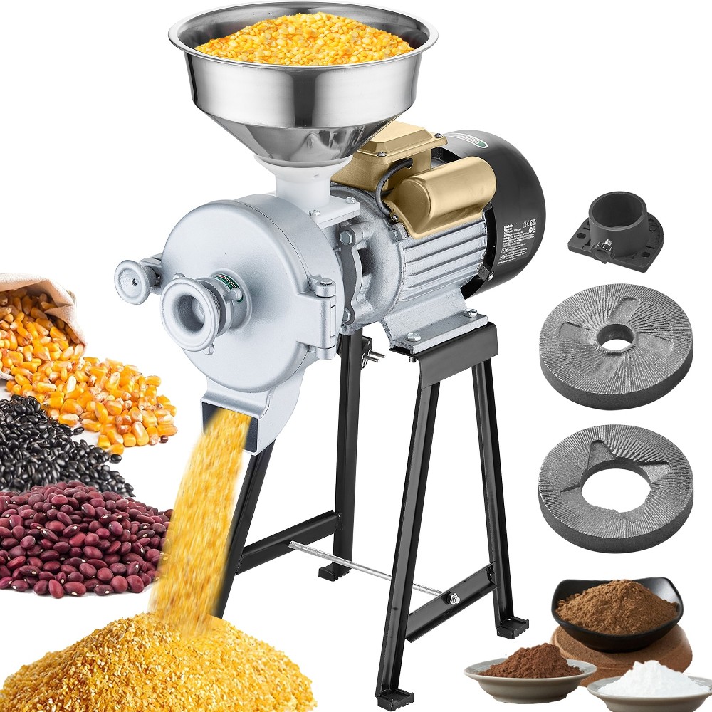 Electric Grain Mill Grinder 3000W Spice Grinders Commercial Corn Mill