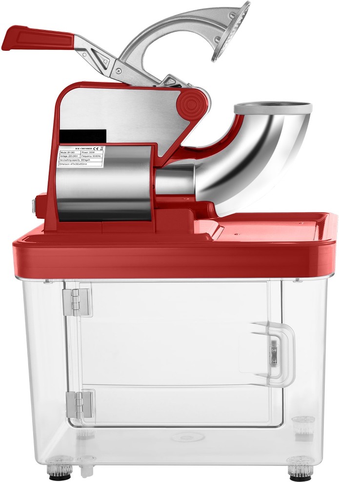 400 LBS/H 1450 R/Min 110V 300 W Snow cone maker ( Stainless Steel + PC + Silicone )