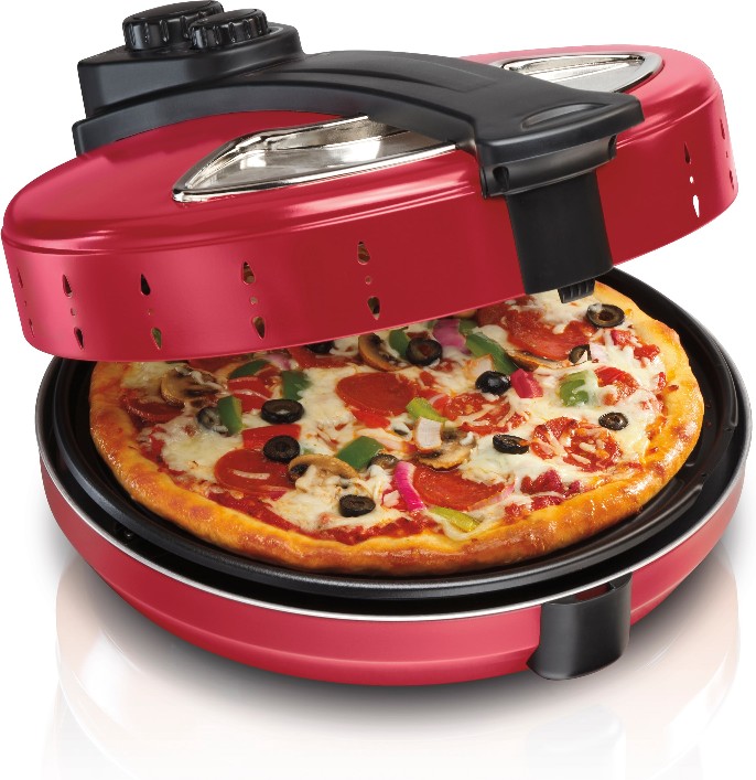 1 -Slice Red Toaster Oven Automatic Shut-Off