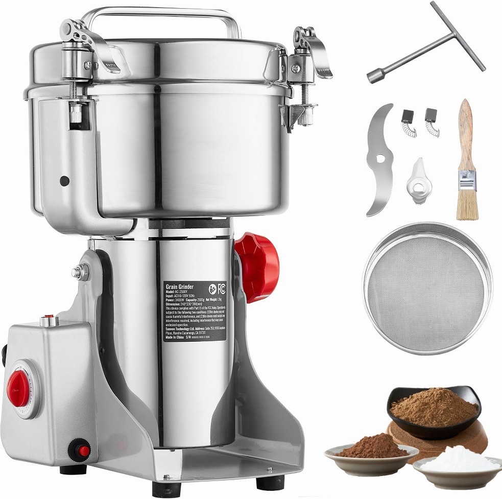 3400 W Spice Grinder Commercial or Residential Course Grind Stainless steel Electric Meat grinder 3400 Watt