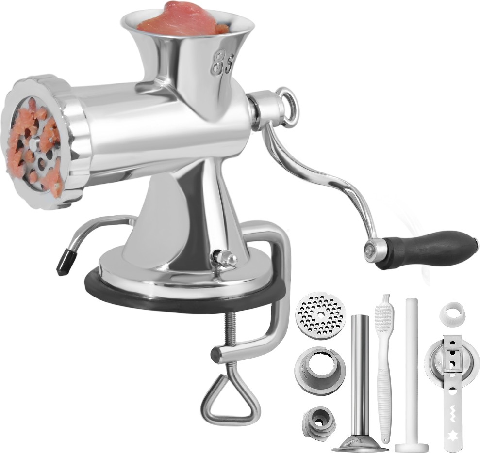 Manual Meat Grinder 304 Stainless Steel Hand Meat Grinder