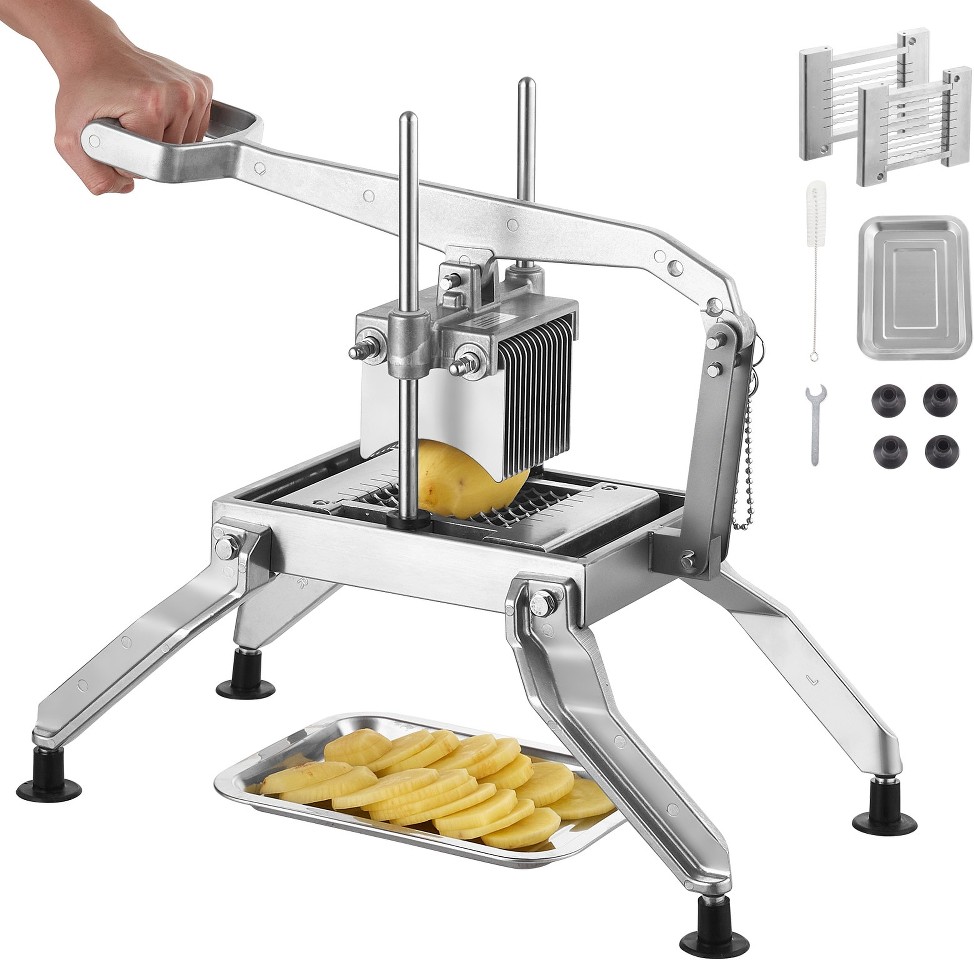 3/16-IN Blades Food Slicers Commercial/Residential Food slicer with Thickness Control ( Silver )