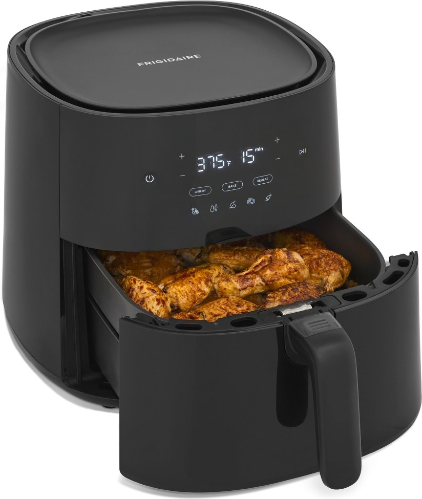 5.3-Quart Black Touch control 1 -Baskets Bluetooth Air Fryer