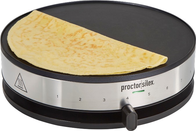 STAINLESS STEEL Plug-in Pancake and crepe maker