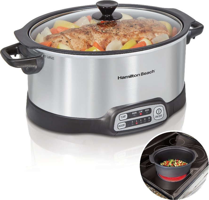 6-Quart Programmable Medium Slow Cooker ( Silver )