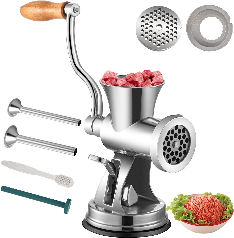 02IN Clamp Commercial or Residential Course Grind Stainless steel Manual Meat grinder