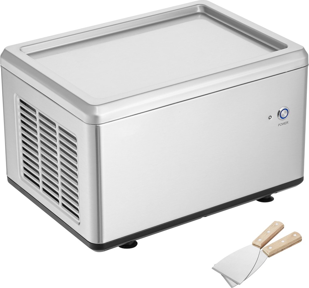 Fried Ice Cream Roll Machine, 12.6 x 8.5 Stir-Fried Ice Cream Pan