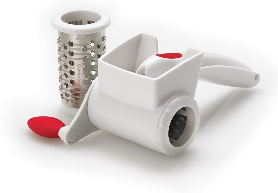 Surface Glide Technology Rotary Dual Grater White