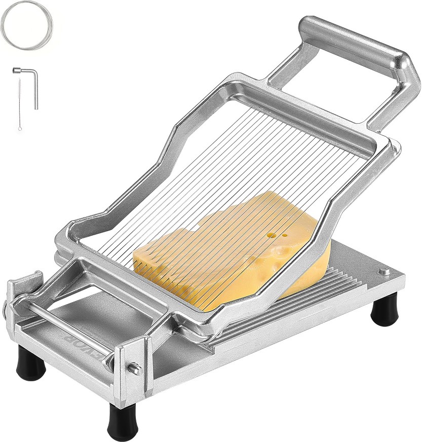 Cheese Cutter with Wire Commercial Food slicer and Meat Slicer ( Silver )