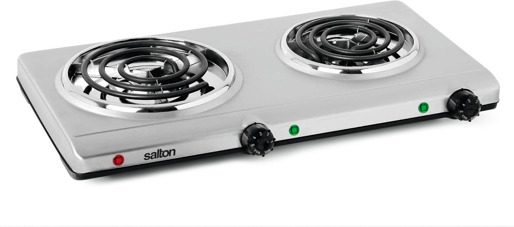 Portable Double Cooktop - Stainless Steel