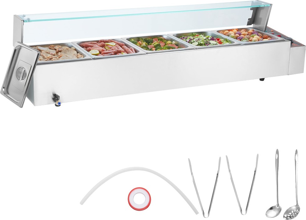 5 Station 60 Quart Commercial/Residential Electric Food warmer
