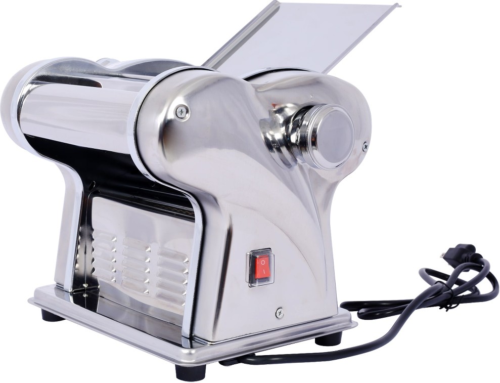 Electric Noodle Maker Dough Roller Cutter Thickness Adjustable Stainless Steel Pasta Making Machine