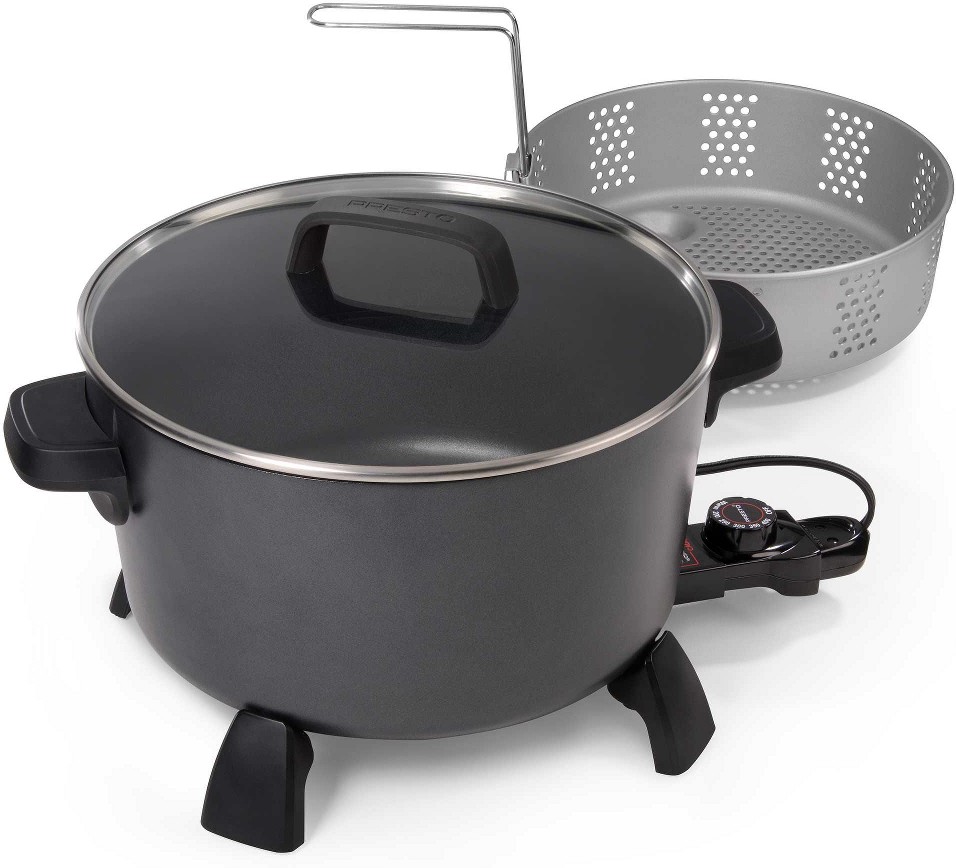10-Quart Kitchen Kettle XL Multi-Cooker Steamer and Deep Fryer