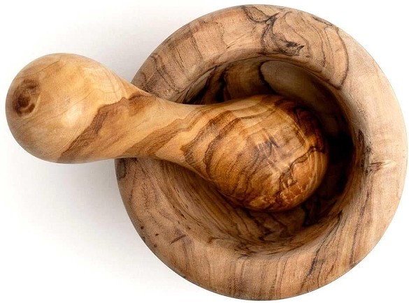 Handcrafted Olivewood Mortar and Pestle Set 2.75Inch