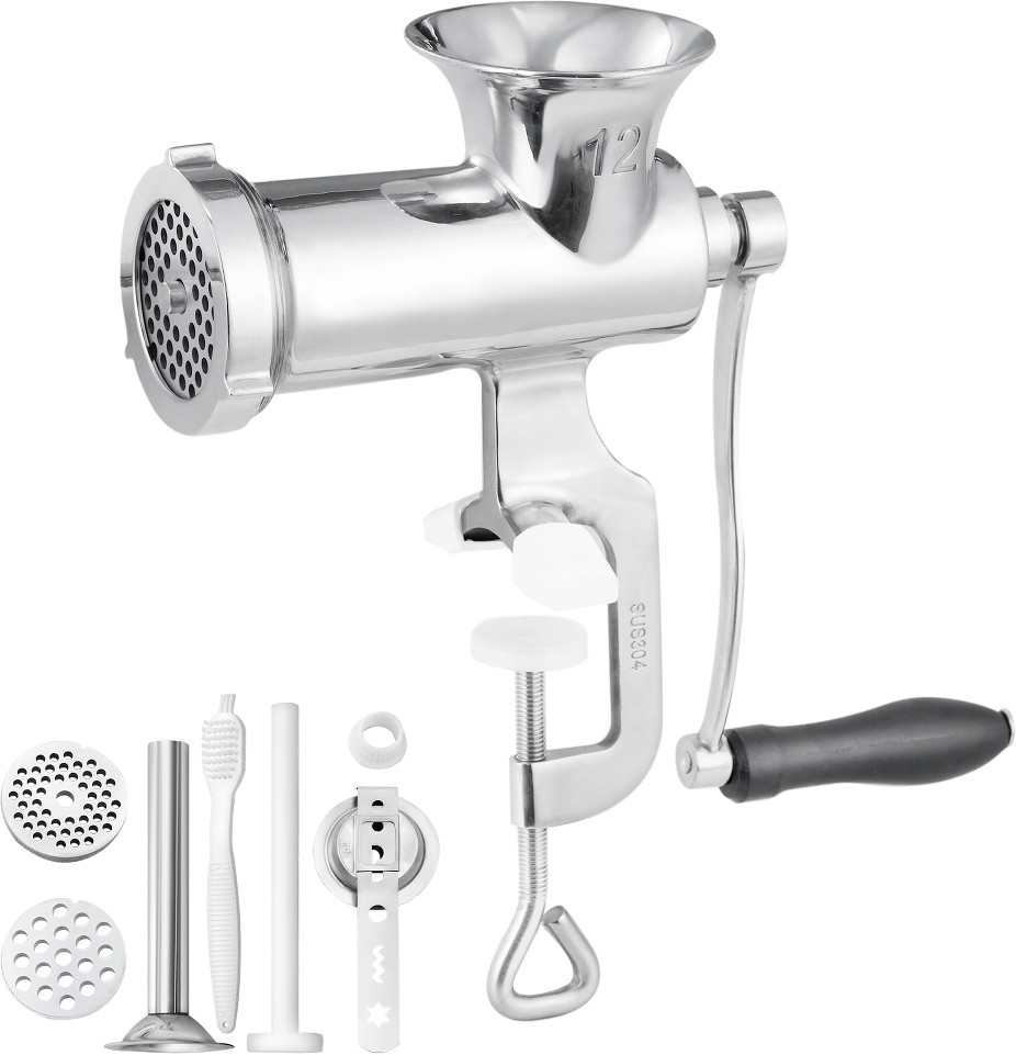 Manual Meat Grinder 304 Stainless Steel Hand Meat Grinder