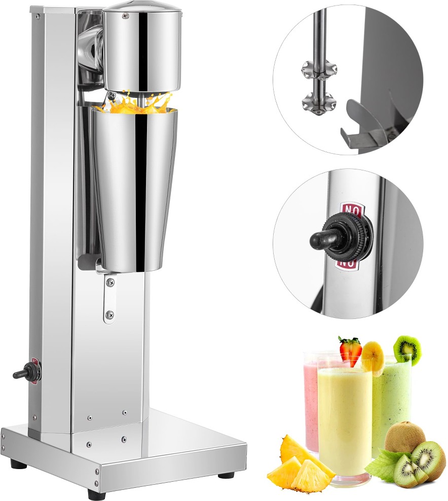 2-Speed 180 W x 1 Milkshake Maker 1 x 800 ML SUS Cup 0.84-Quart Commercial/Residential Tilt-head Stand Mixer